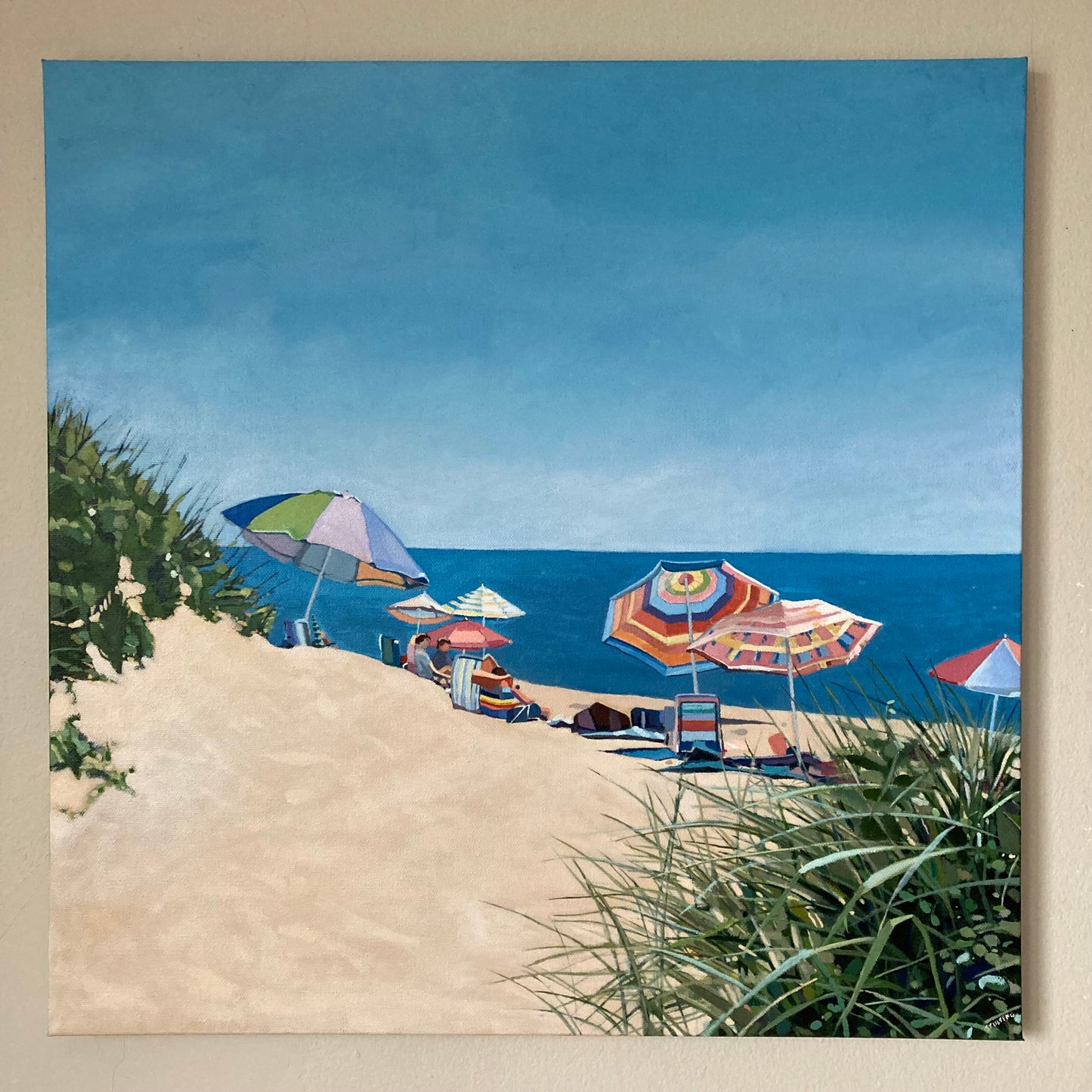 Summer in the dunes- 18”x18”