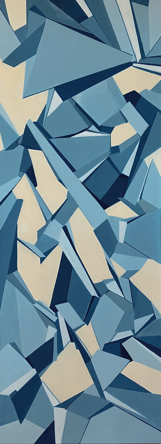 Blue #4- 48"x18"