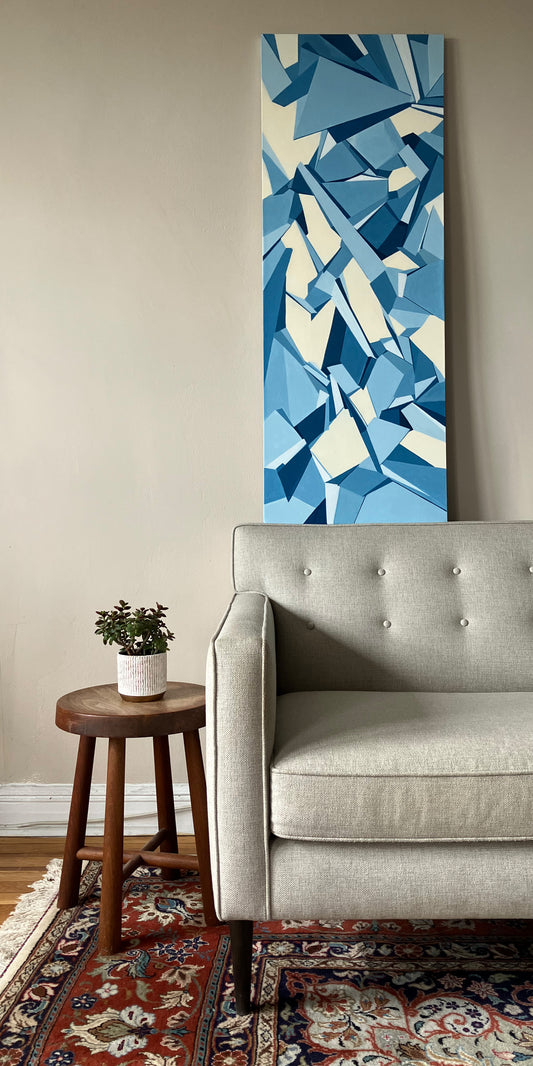Blue #4- 48"x18"