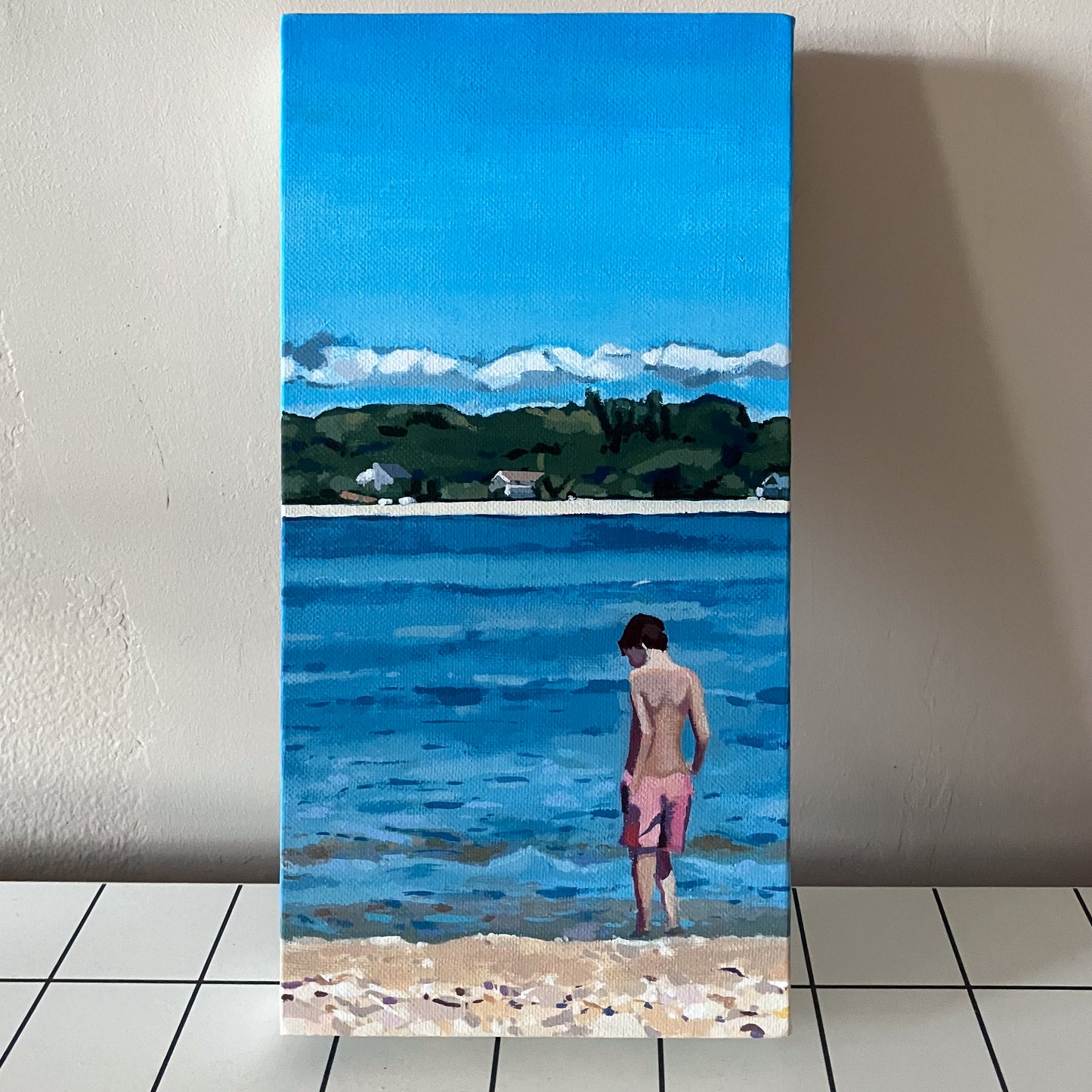 Long Beach Summer- 12”x6”