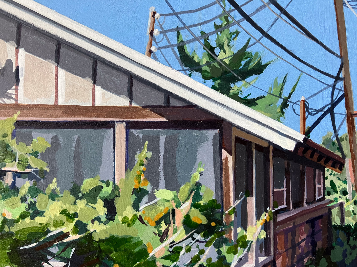 Walk on the boards- 9"x12"
